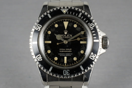 Rolex Submariner 5512 PCG with 4 line chapter ring exclamation dial