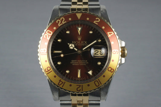 1981 Rolex Two Tone GMT-Master 16753 with Box and Papers