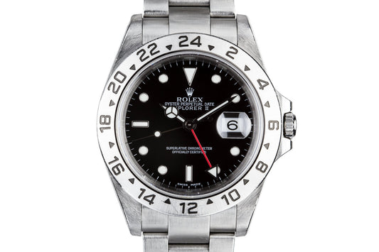 2001 Rolex Explorer II 16570 with Box and Papers