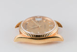 1989 Rolex 18K YG Day-Date 18238 with Champagne Diamond Marker Dial
