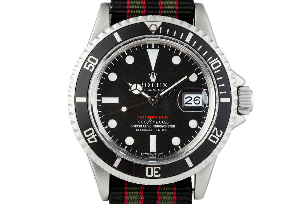 1972 Rolex Red Submariner 1680 Mark IV Dial