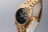 1989 Rolex 18K Day-Date 18238 with Onyx Stone Dial