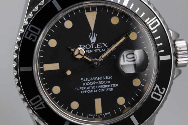 1981 Rolex Submariner 16800 with Matte Dial
