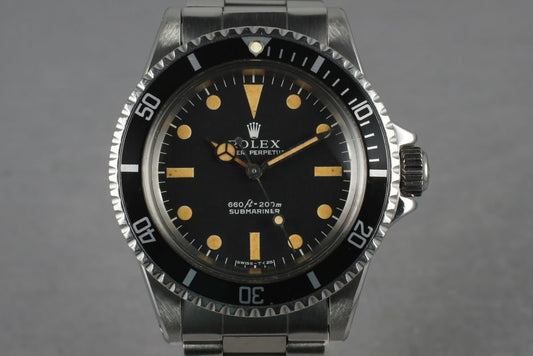1970 Rolex Submariner 5513 with Orange Lume