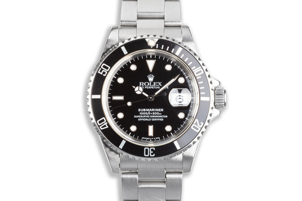 HQ Milton - 1996 Unpolished Rolex Submariner 16610, Inventory
