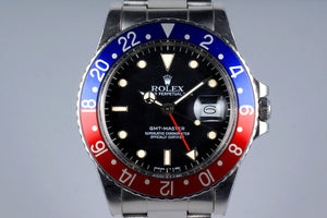 1984 Rolex GMT 16750 with Box and Papers