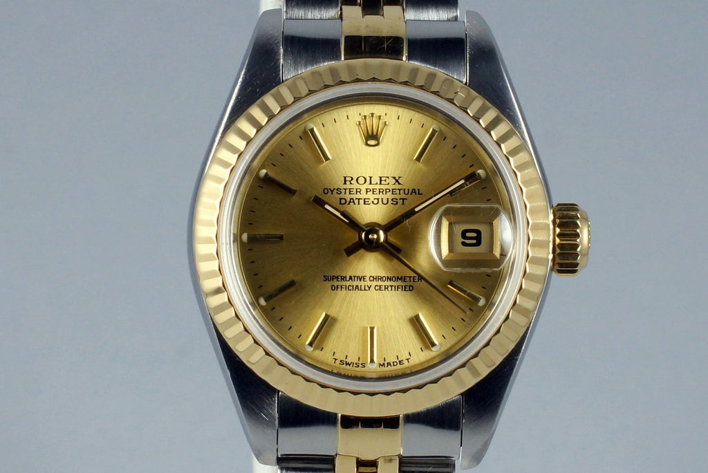 1999 Rolex Ladies Two Tone Datejust 79173 with Box and Papers