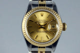1999 Rolex Ladies Two Tone Datejust 79173 with Box and Papers