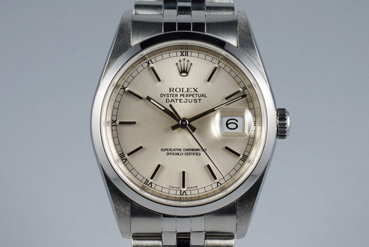 2002 Rolex DateJust 16200 with Silver Dial