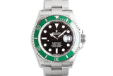 2021 Rolex Green 41mm Submariner 126610LV with Box & Card