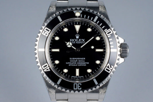 2009 Rolex Submariner 14060M 4 Line Dial