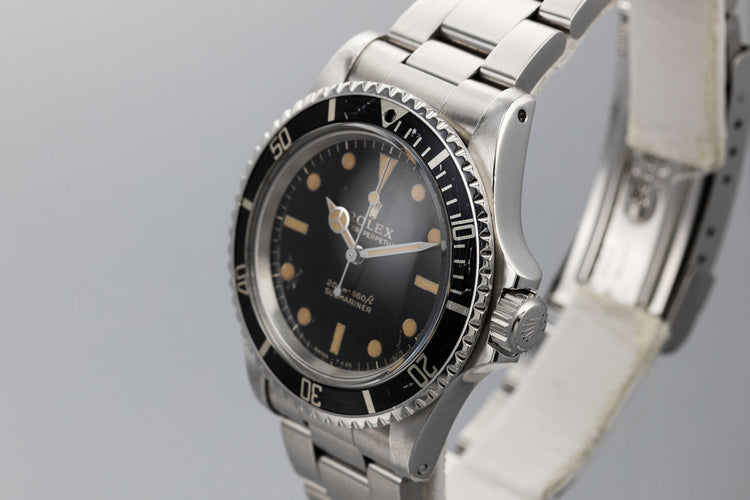 1966 Rolex Submariner 5513 Gilt Dial with Service Papers