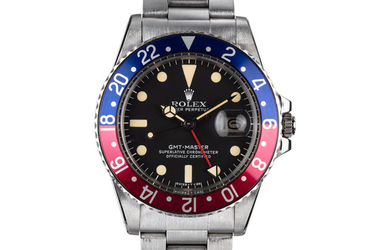 1977 Rolex GMT-Master 1675 "Pepsi" with Box and Booklets