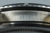 1970 Rolex Submariner 5513 with Serif Dial