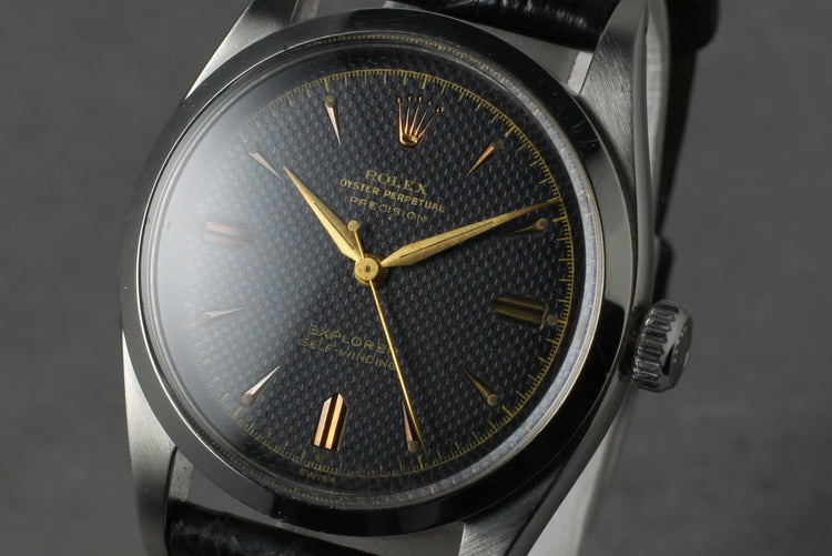 1953 Rolex Explorer 6298 with Gilt Waffle Dial