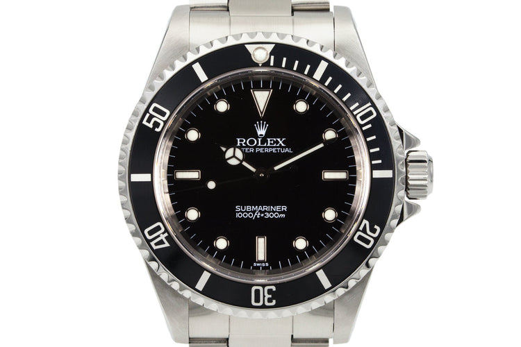 1999 Rolex Submariner 14060 SWISS only dial