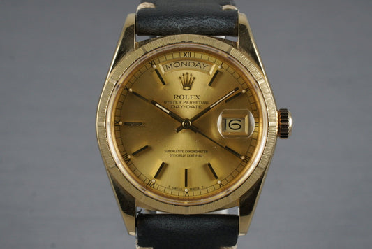 1985 Rolex YG Bark Day-Date 18078