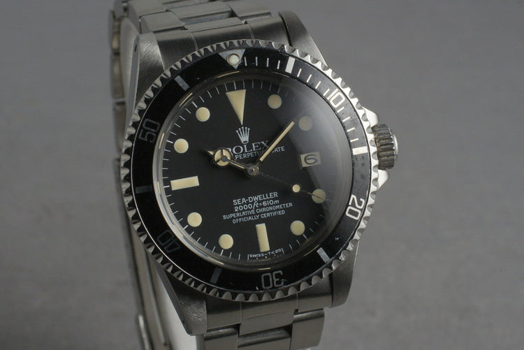 1981 Rolex Sea Dweller 1665 with Service Papers