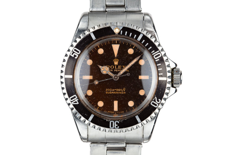 1965 Rolex Submariner 5513 with Tropical Gilt Dial