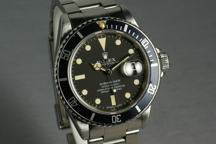 Rolex Submariner 16800 Matte Dial Box and Papers
