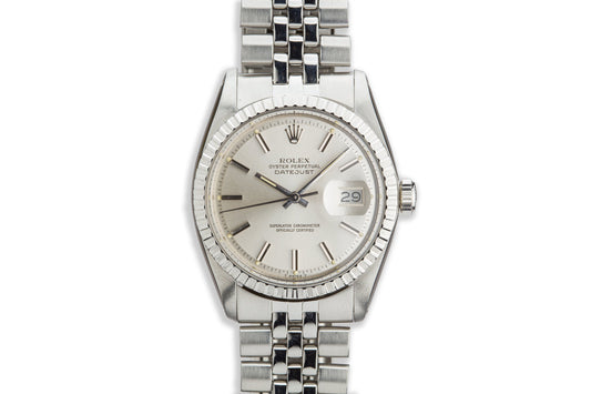 1977 Vintage Rolex DateJust 1603 Silver Dial