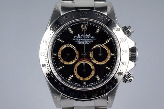 1997 Rolex Zenith Daytona 16520 Black Patrizzi Dial