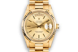 1990 Rolex 18K YG Day-Date 18238 Champagne Dial