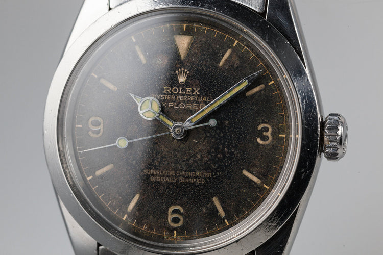 1963 Rolex Explorer 1016 with Aged Tropical Gilt  Dial