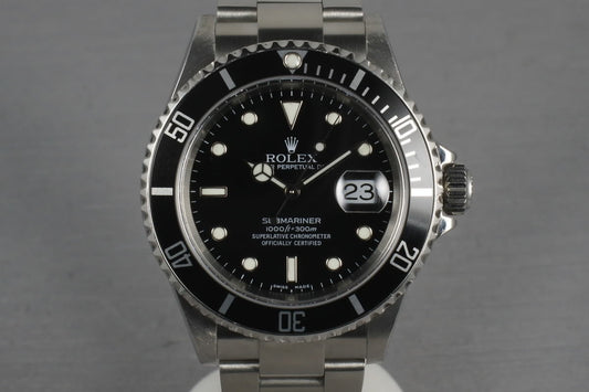 2005 Rolex Submariner  16610 Box and Papers