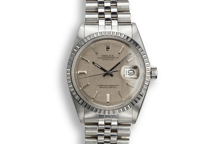 1972 Rolex DateJust 1603 with Grey Linen Sigma Dial
