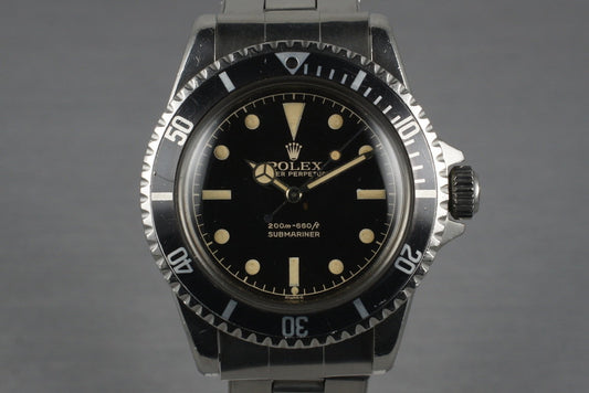 1961 Rolex Submariner 5512 with Gilt Chapter Ring Exclamation Dial
