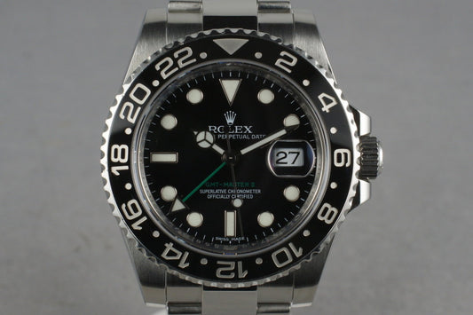 2011 Rolex 116710 GMT-Master II with Box and Papers