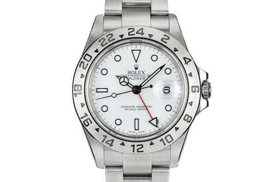 2005 Rolex Explorer II 16570 White Dial with Box and Papers