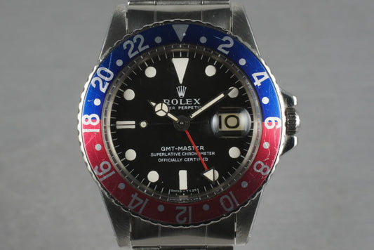 1968 Rolex GMT 1675 with Mark 1 Dial