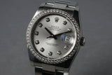 2010 Rolex DateJust 116244 Diamond Dial and Bezel with Box and Papers
