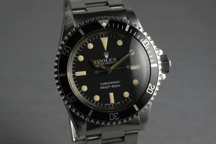 1982 Rolex Submariner 5513 Mark IV with Box and Papers