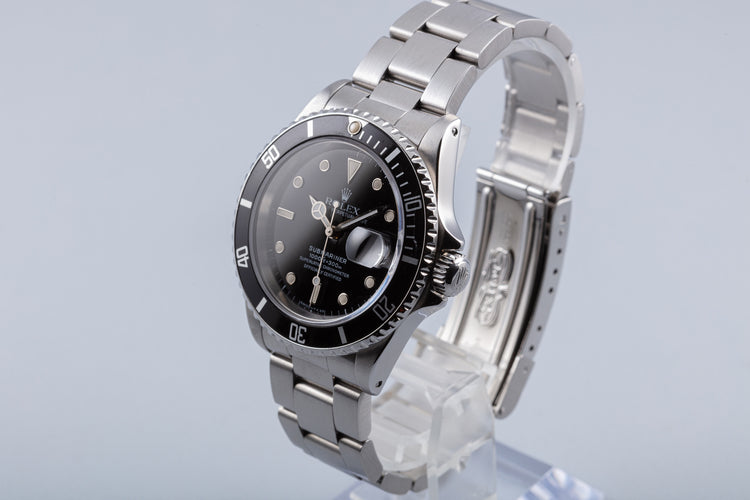 1989 Rolex Submariner 16610 with Box & Papers