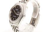 1978 Rolex 1603 Black Sigma Dial Datejust Jubilee Bracelet