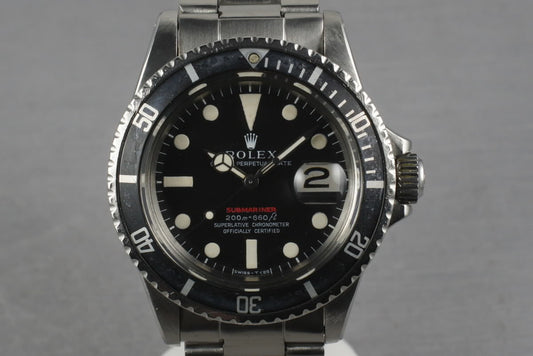 1969 Rolex Red Submariner 1680 Meters First Mark 2