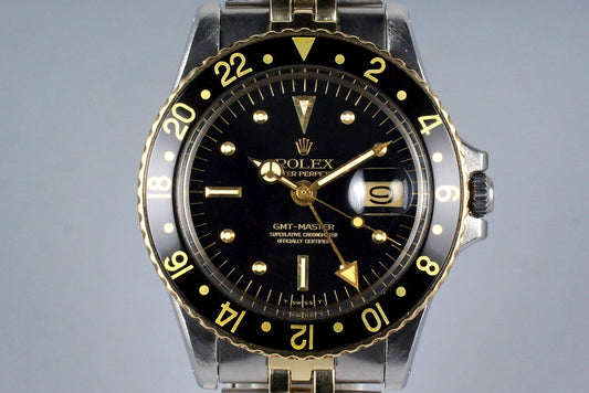 1971 Rolex Two Tone GMT 1675 Black Dial