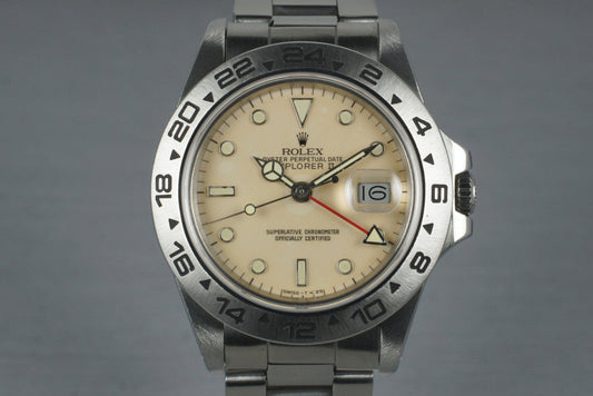 1985 Rolex Explorer II 16550 Cream Rail Dial