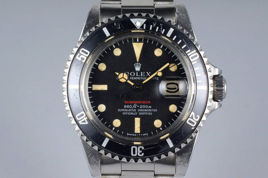 1970 Rolex Red Submariner 1680 Mark IV Dial