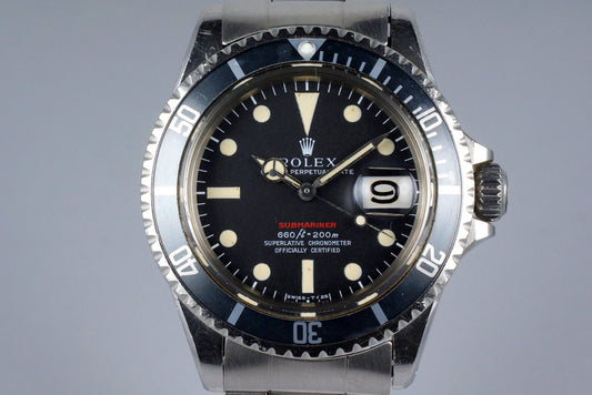 1969 Rolex Red Submariner 1680 Mark IV Dial