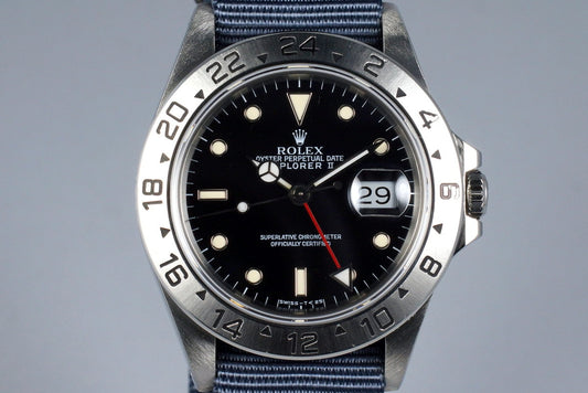 1991 Rolex Explorer II 16570 Black Dial