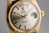 1974 Rolex 18K YG Day-Date 1803 Grey Dial with Service Papers