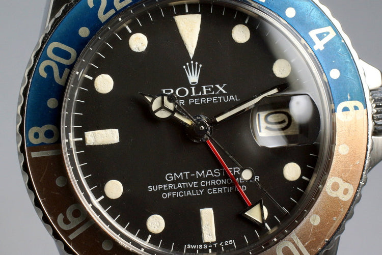 1967 Rolex GMT 1675 Matte Dial