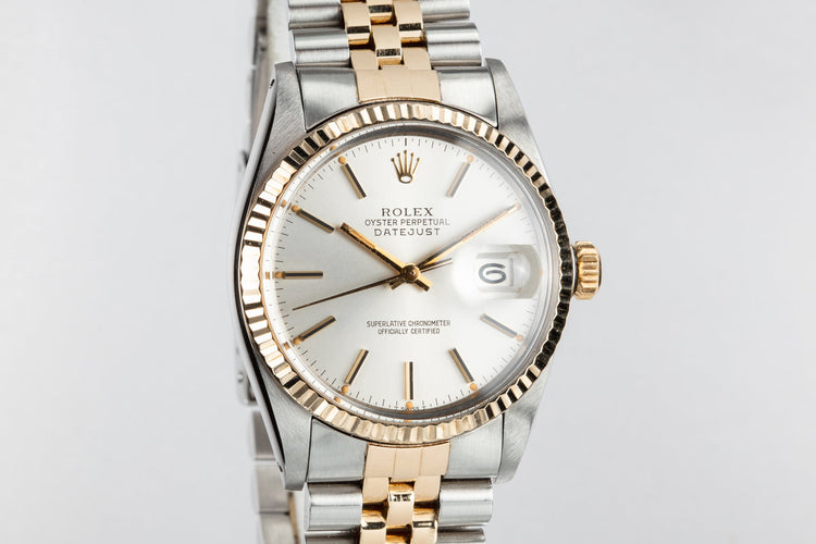 1981 Rolex Two-Tone DateJust 16013 Silver Dial