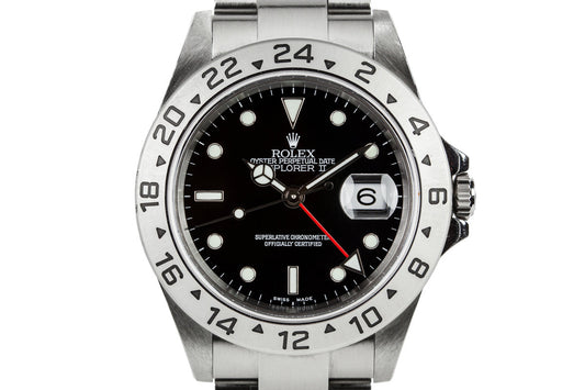 2005 Rolex Explorer II 16570 Black Dial