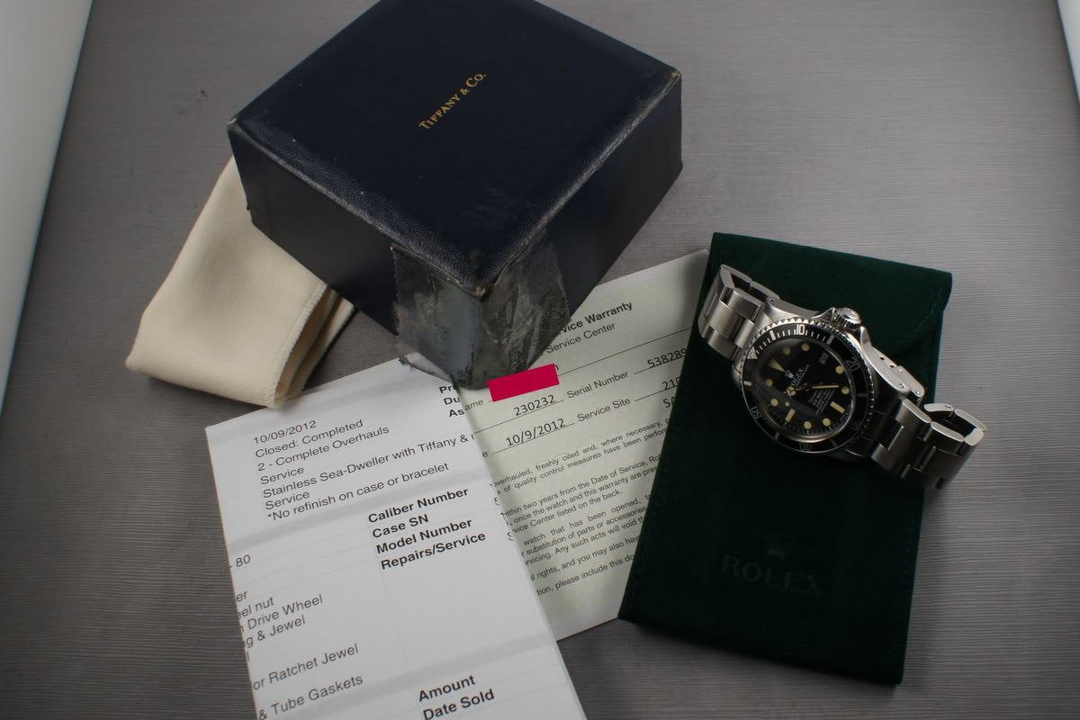 HQ Milton - 1978 Rolex Sea Dweller 1665 Tiffany & Co, Inventory