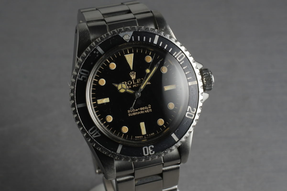 HQ Milton 1964 Rolex Submariner 5513 PCG with Gilt Dial